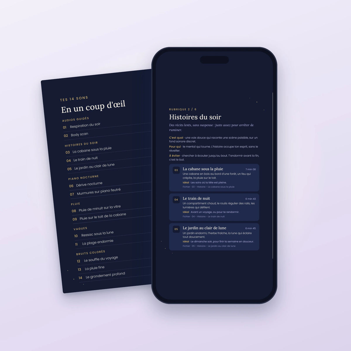 Le guide des sons pour s'endormir + 14 sons